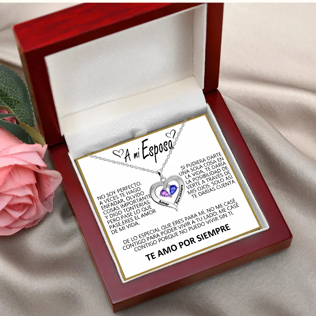 Siempre Tuyo – Collar de Corazón