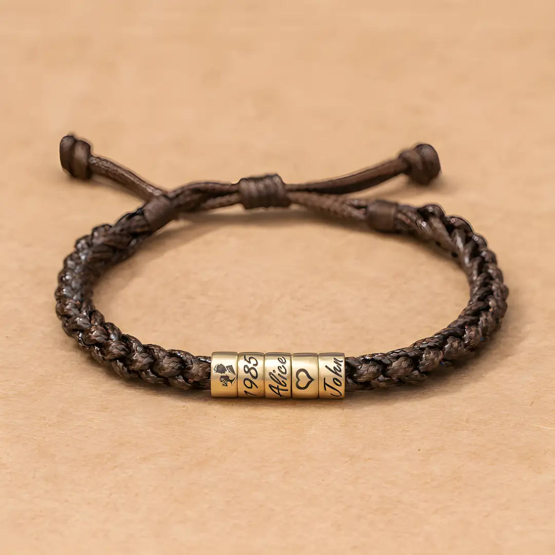 Pulsera El Mejor Papá- Personalizable