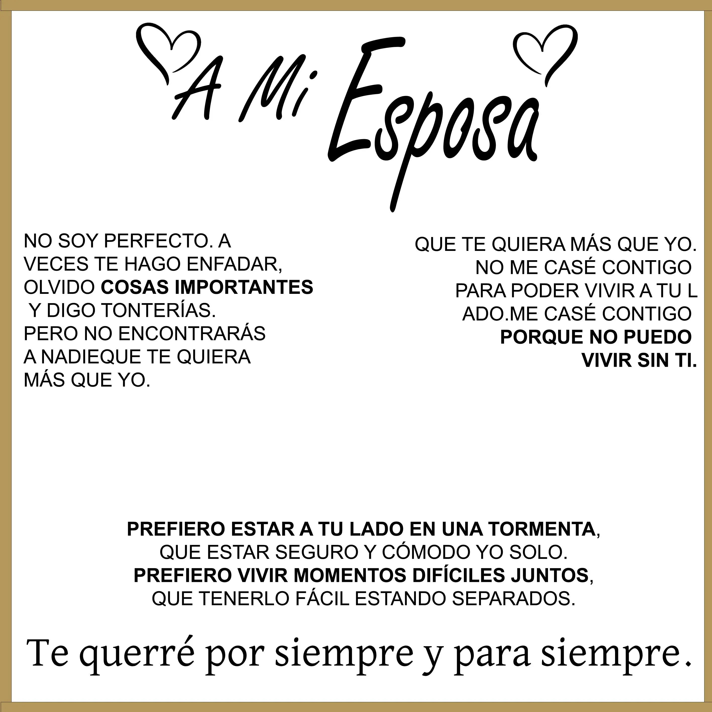 "A MI ESPOSA" COLLAR CORAZÓN PARA SIEMPRE EN PLATA PURA