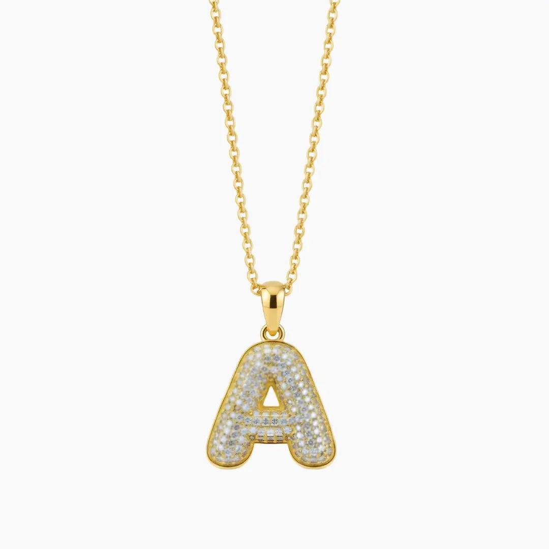 Collar Bubble con Inicial
