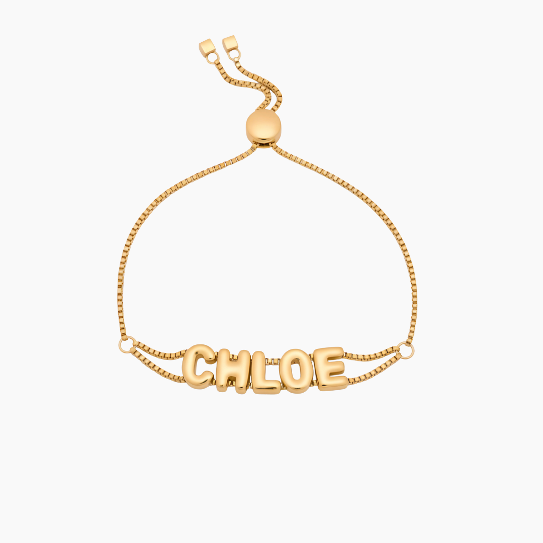 Pulsera Nombre Bubble Style