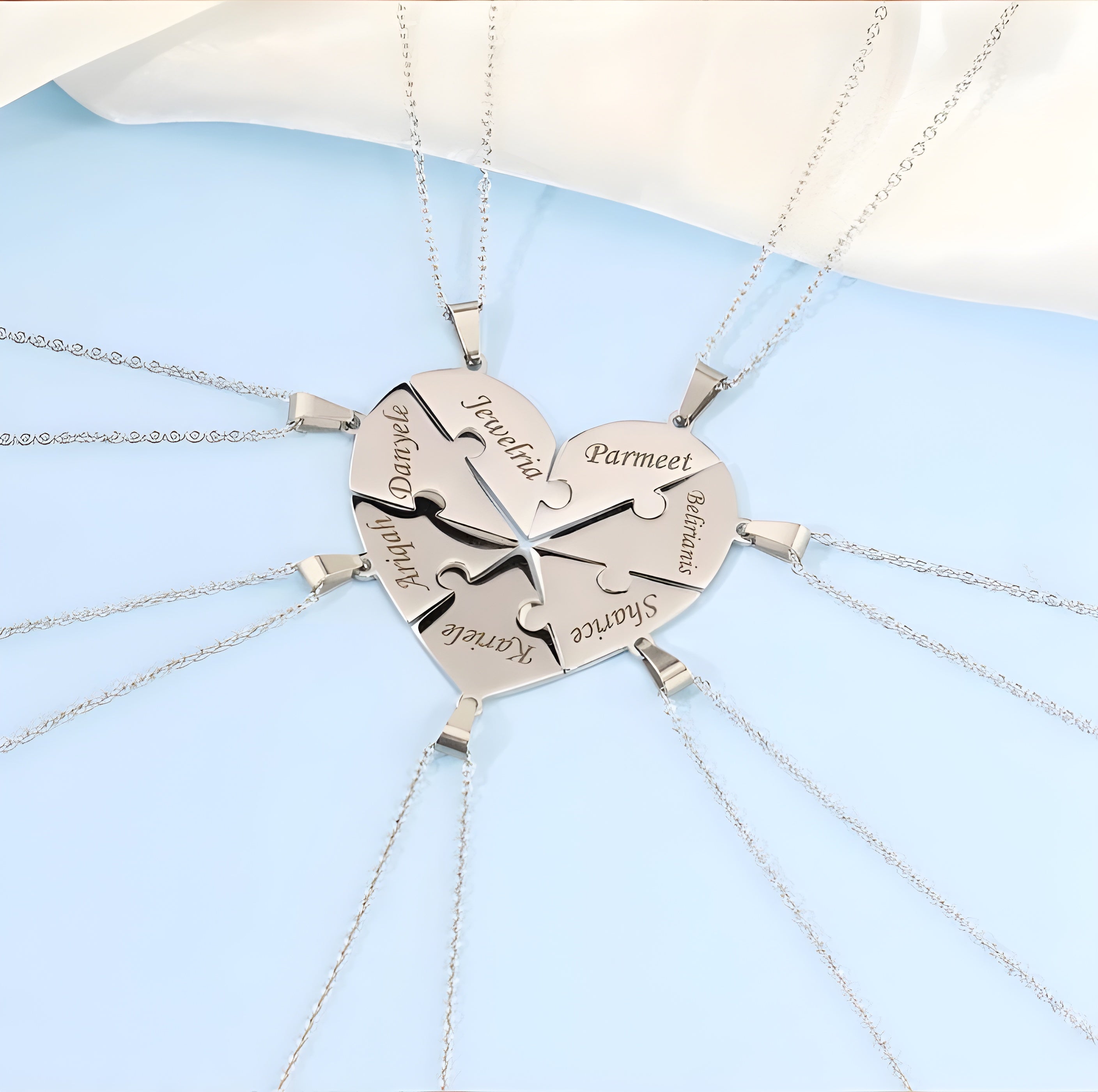 UNIÓN™ - COLLAR PUZZLE FAMILIAR PERSONALIZADO