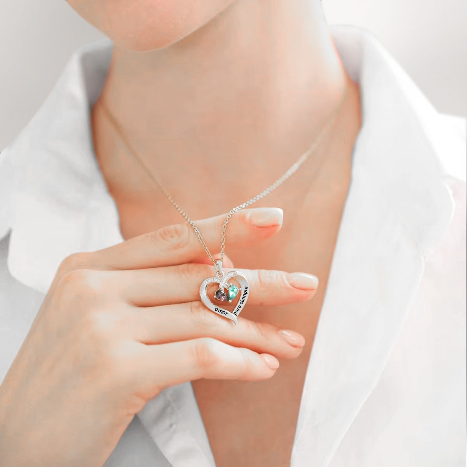 Siempre Tuyo – Collar de Corazón