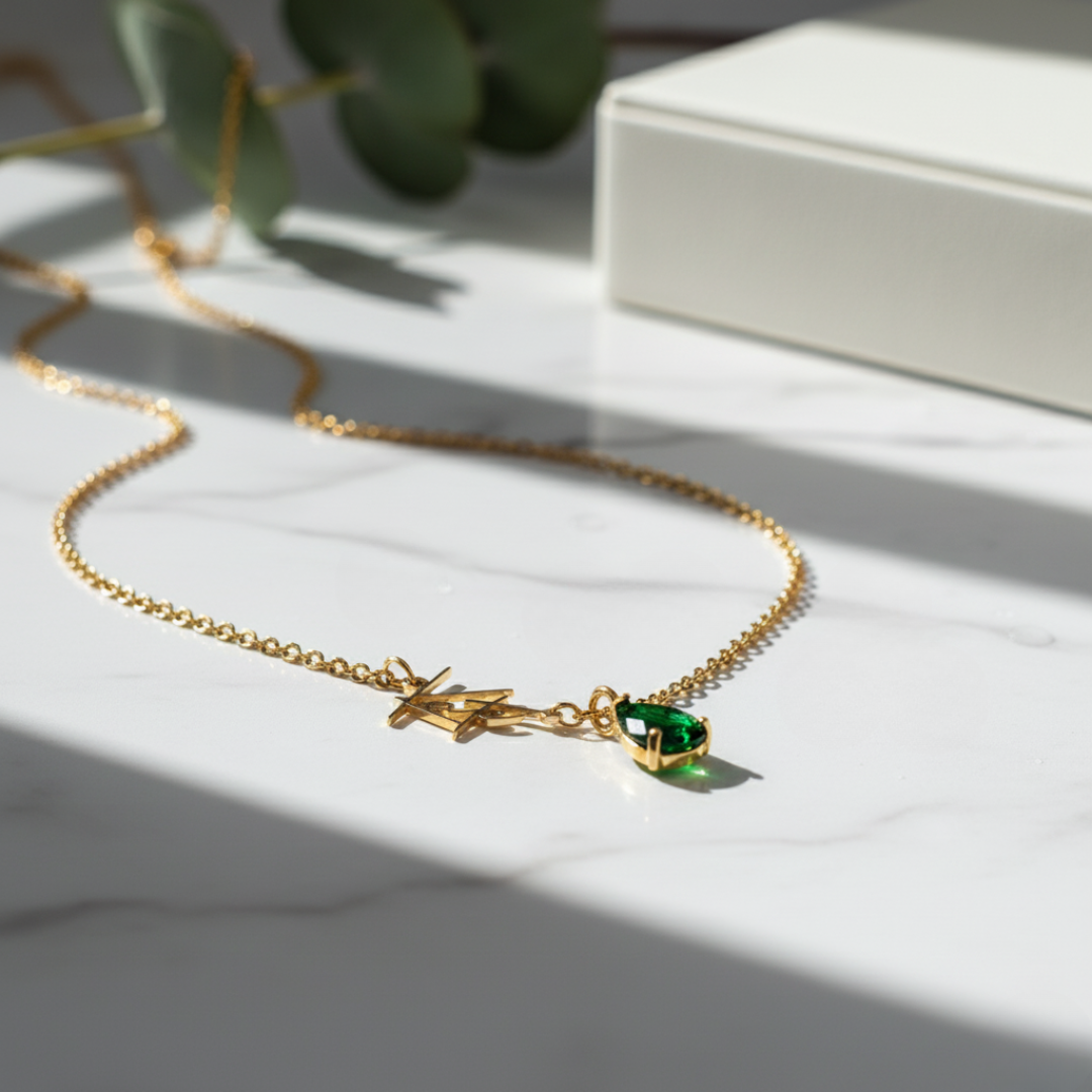 Collar con Nombre Signature & Birthstone
