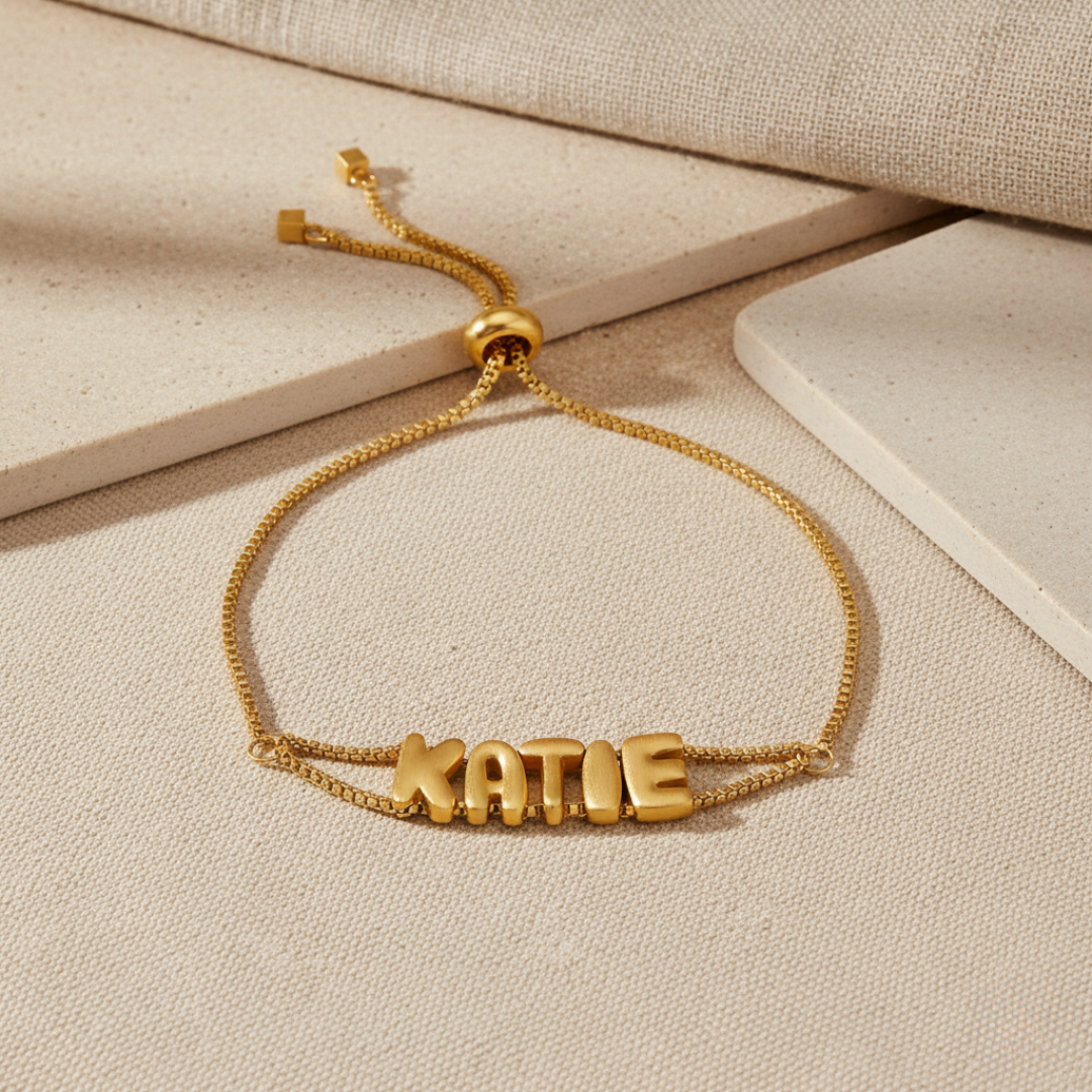 Pulsera Nombre Bubble Style