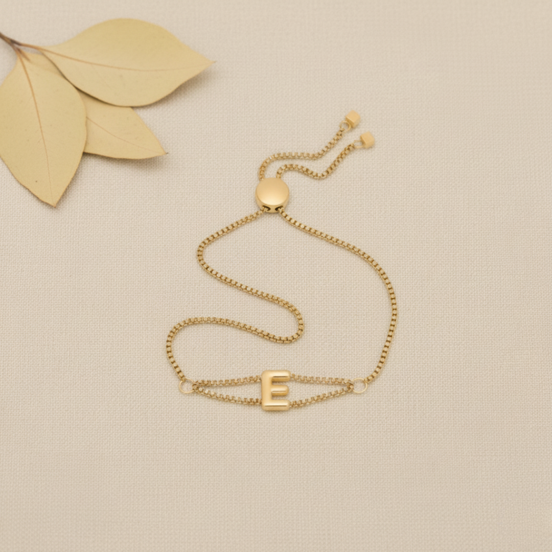 Pulsera Bubble con Inicial