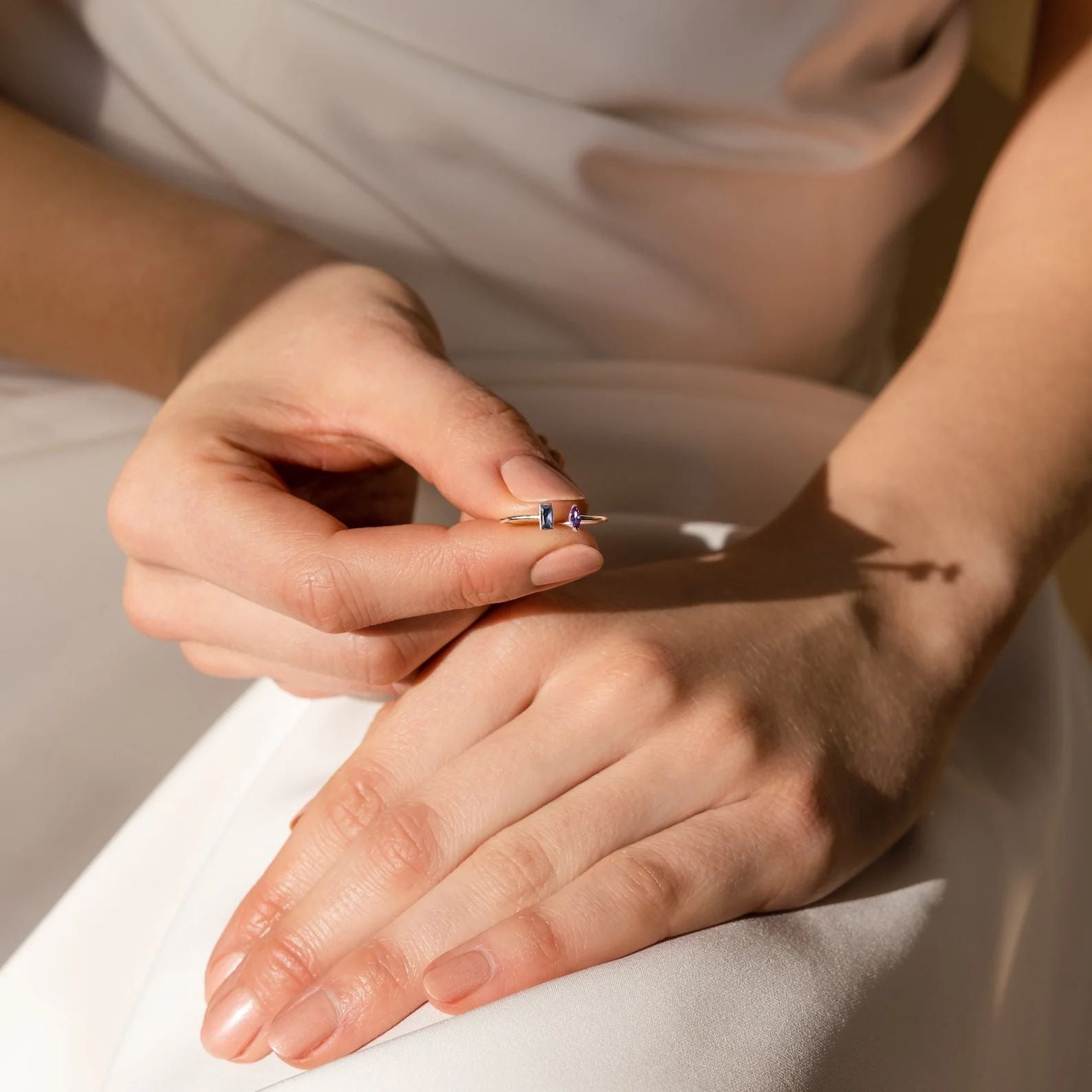 Anillo Duo Marquise Baguette