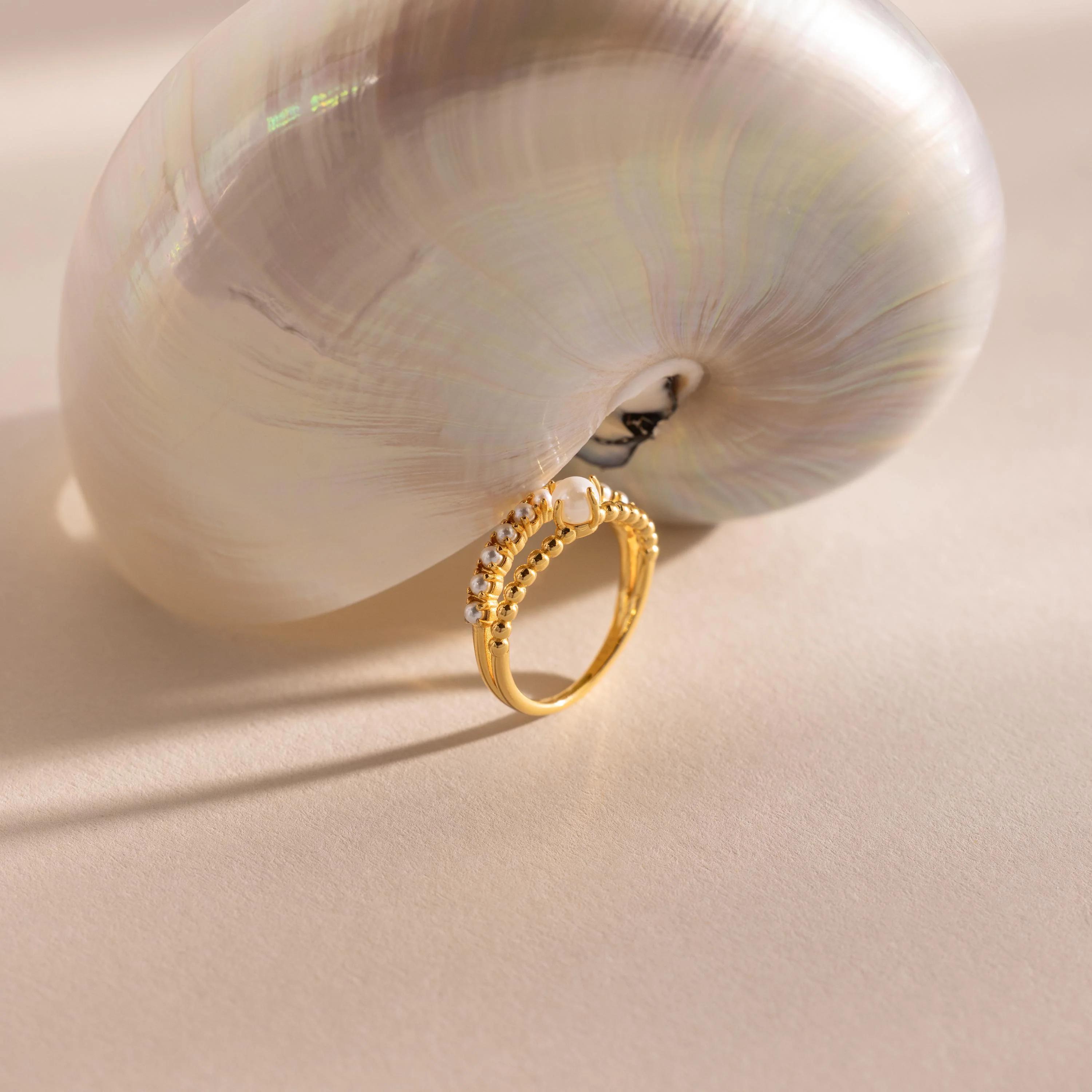 Anillo Pearl Duo