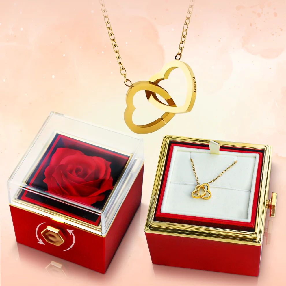 Spin of Love Collar Corazones Entrelazados®