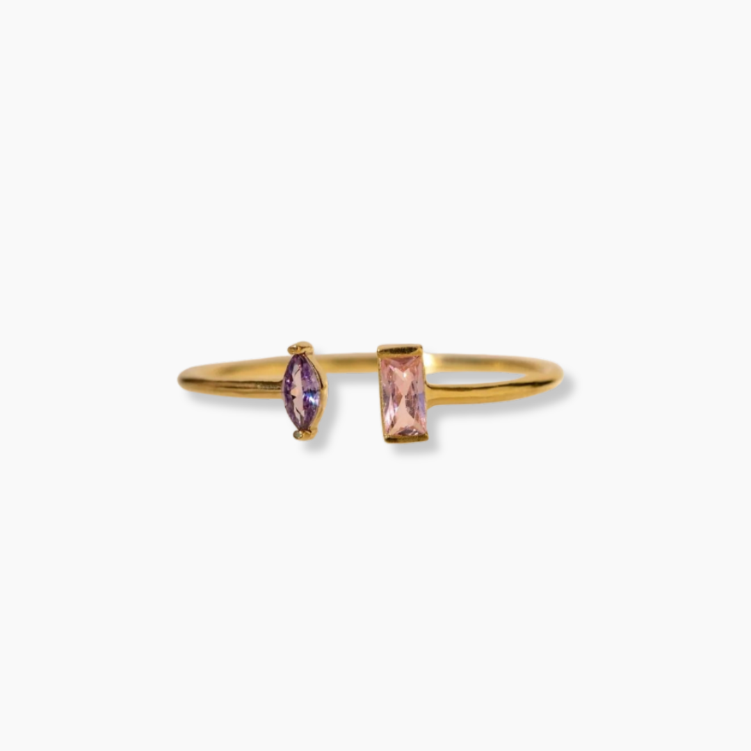 Anillo Duo Marquise Baguette