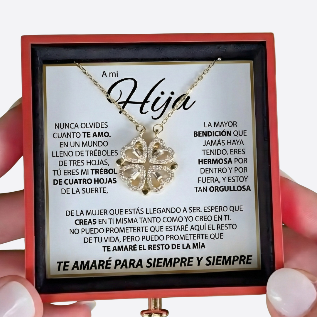 REGALO ÚNICO - ROSA ETERNA Y COLLAR "A MI HIJA" (Copy)