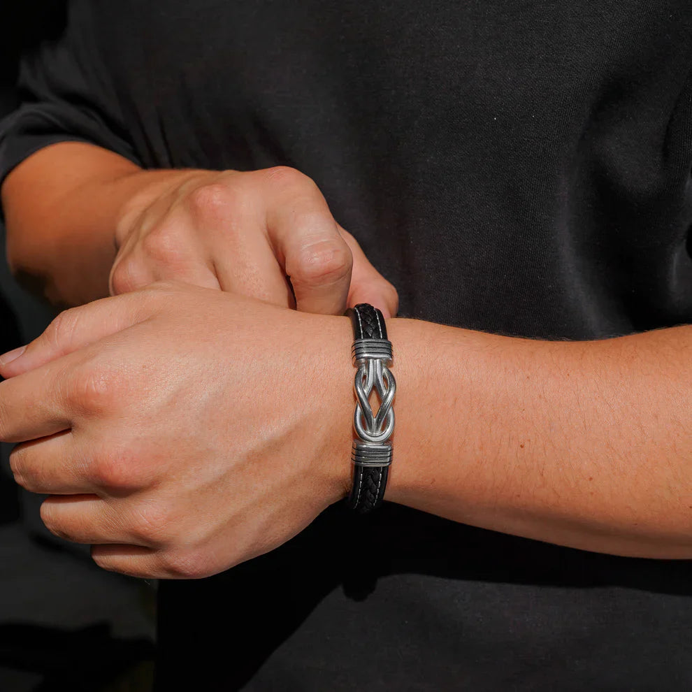 A MI HIJO | UNIDOS PARA SIEMPRE | PULSERA DE CUERO