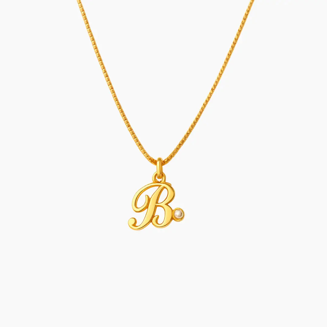 Collar Initial Birthstone
