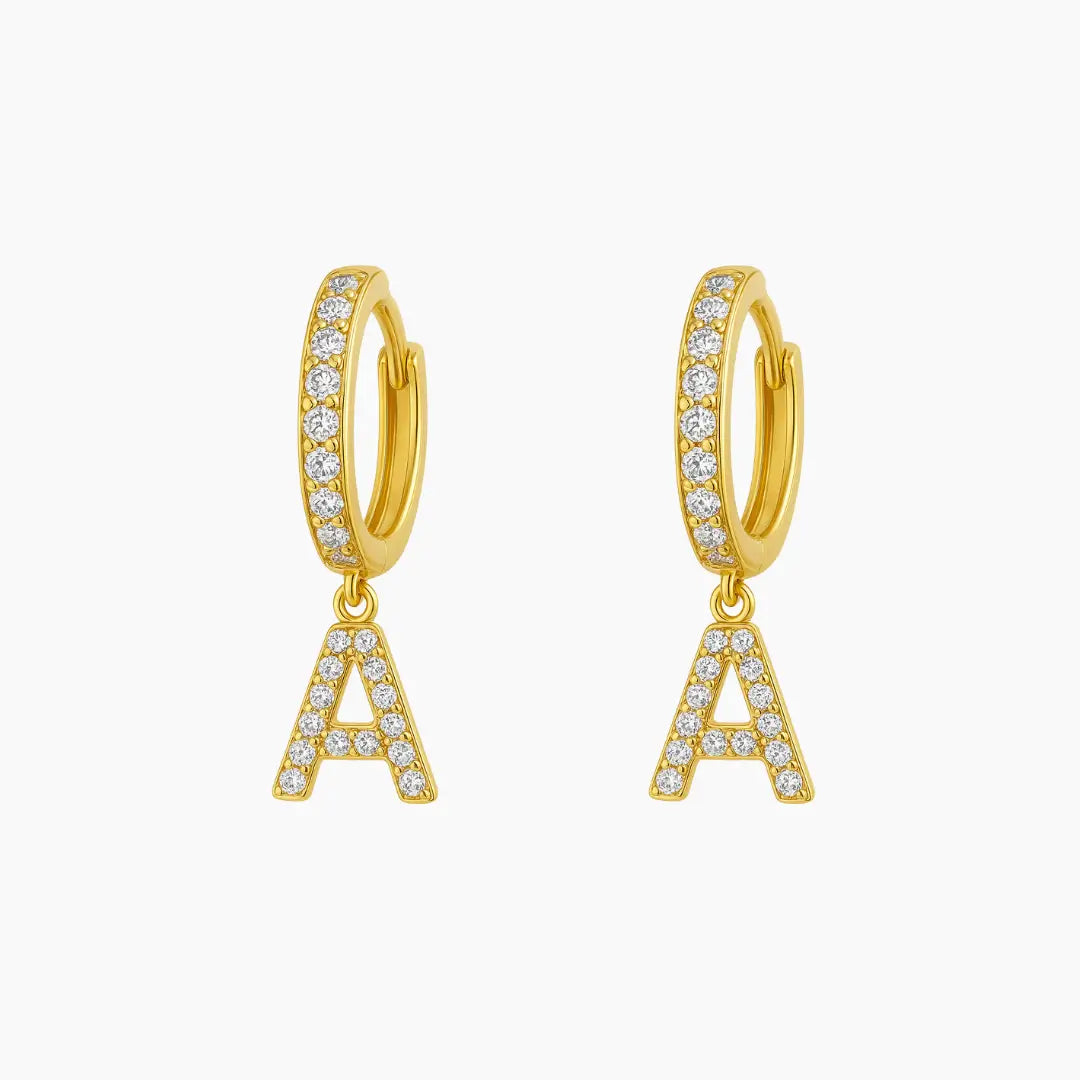 Aros con Inicial y Brillo