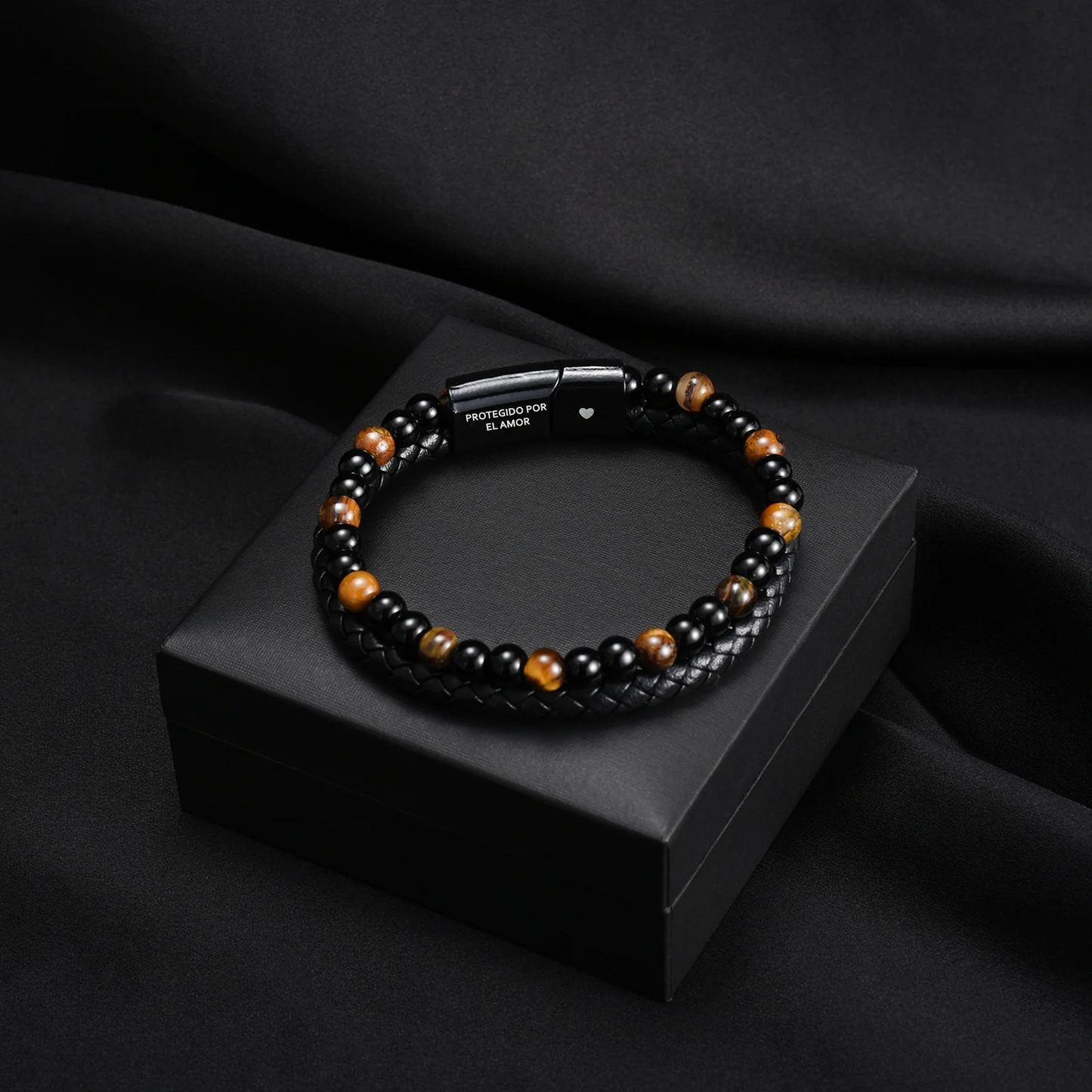 El Guardián – Pulsera de Protección con Ojo de Tigre para Hijo