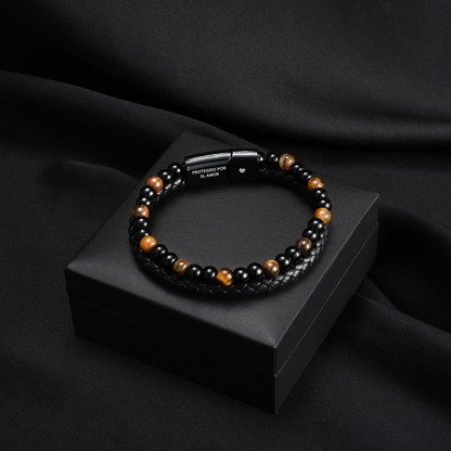 El Guardián – Pulsera de Protección con Ojo de Tigre para Hijo