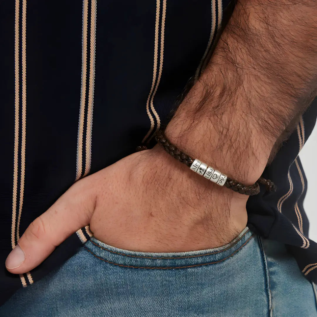 Pulsera El Mejor Papá- Personalizable