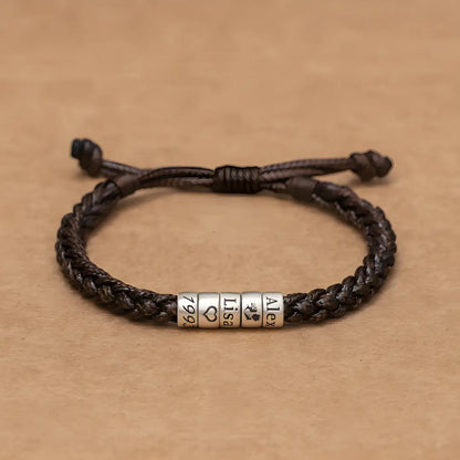 PULSERA EL MEJOR PAPÁ- PERSONALIZABLE