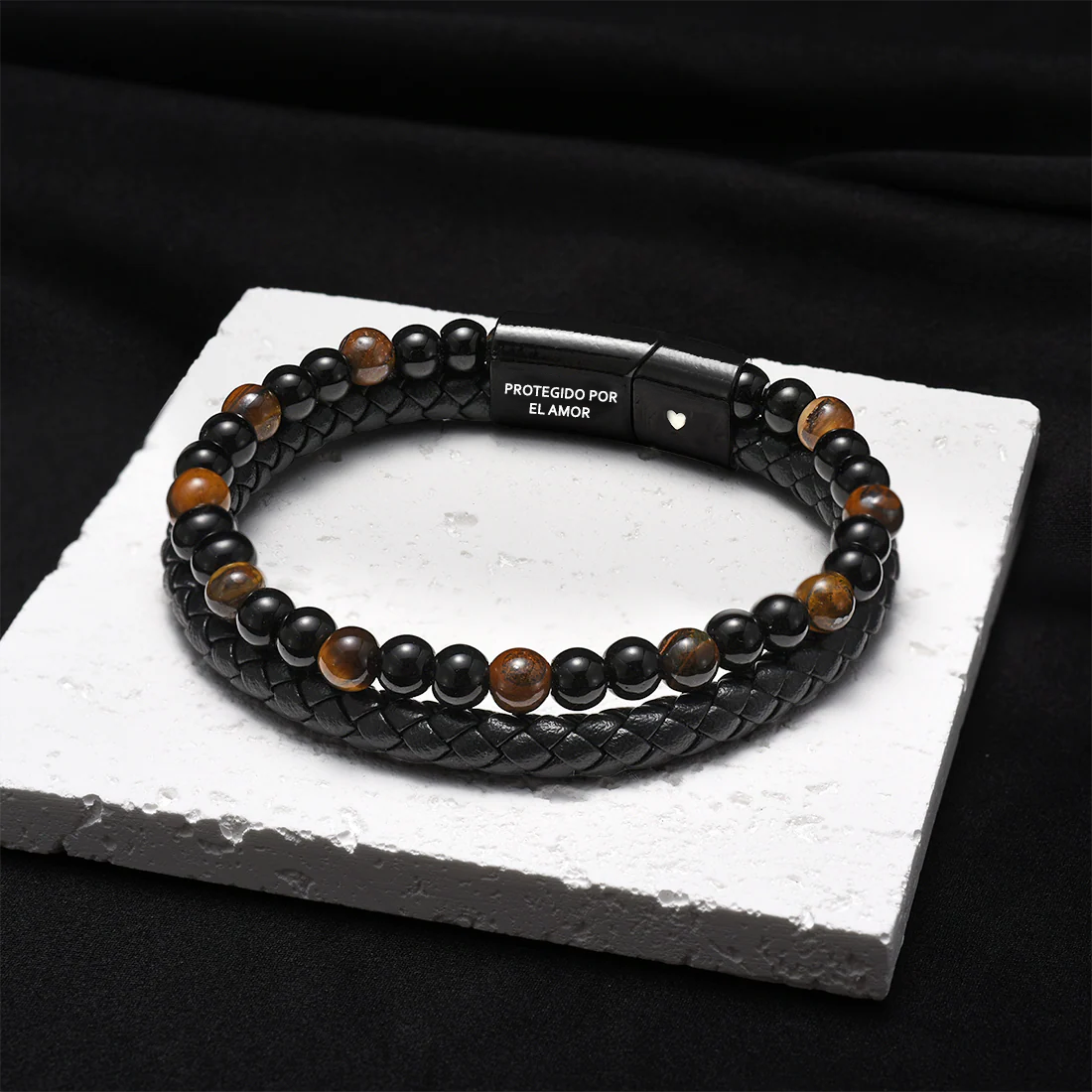 El Guardián – Pulsera de Protección con Ojo de Tigre para Hijo