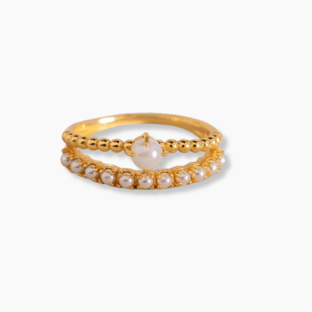 Anillo Pearl Duo