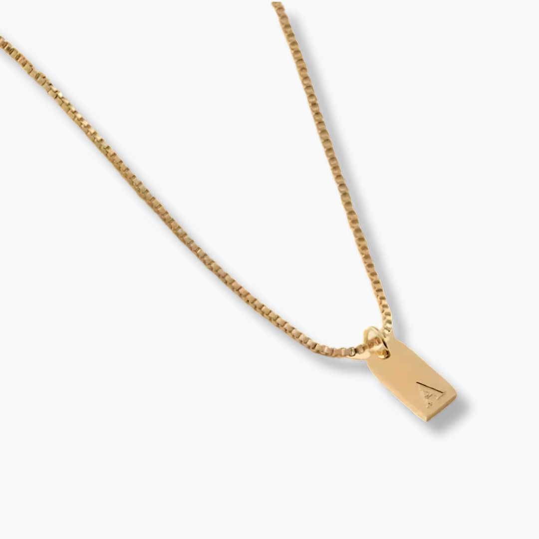 Collar Mini Initial Tag