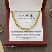 Orgullo de tenerte como hijo