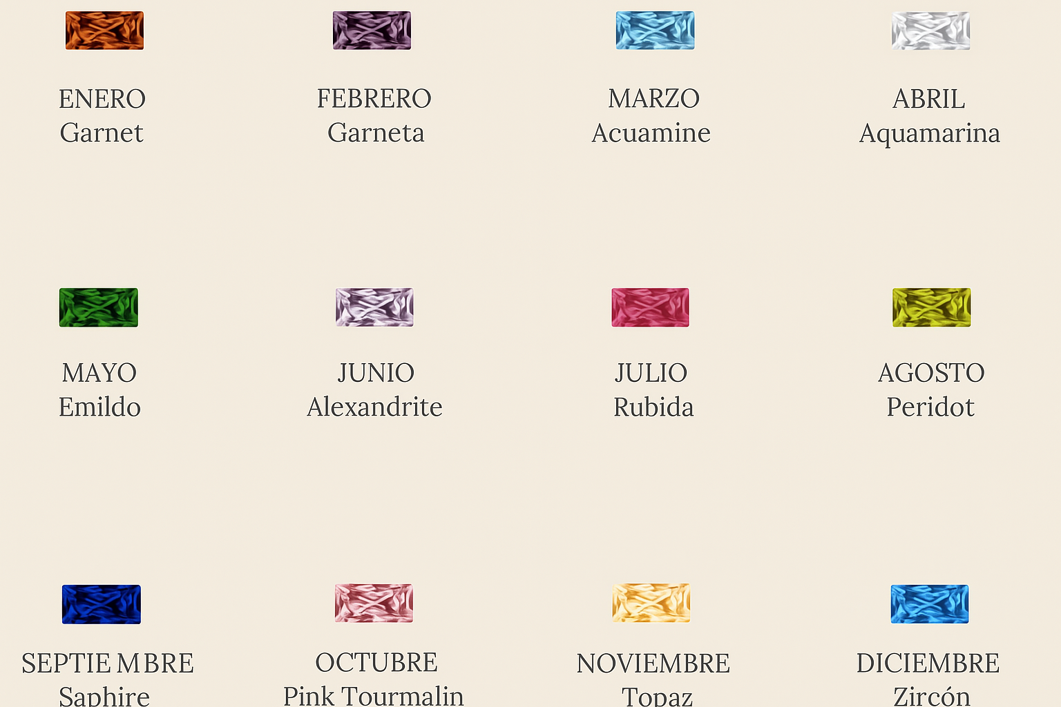 Pulsera Dainty Baguette Birthstone