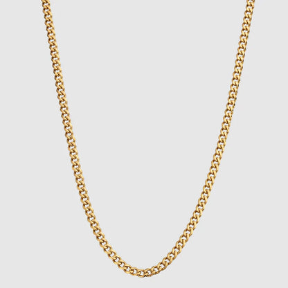 Collar Cuban Style® Dorado para mi Hijo (con carta dedicada y Caja con Luz)