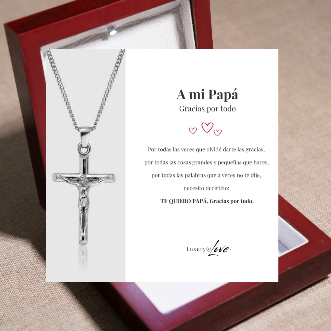 Collar Cruz® para mi Padre (con carta dedicada a escoger)