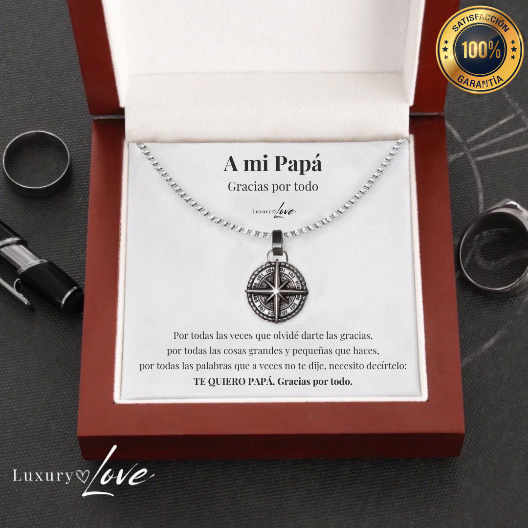 Collar Estrella del Norte® para mi Padre (con carta dedicada a escoger)