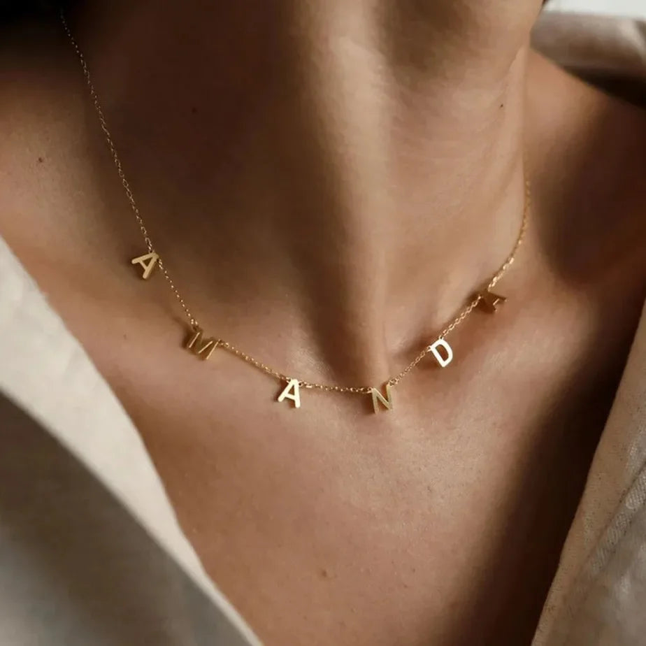 Collar Alice Letter Name