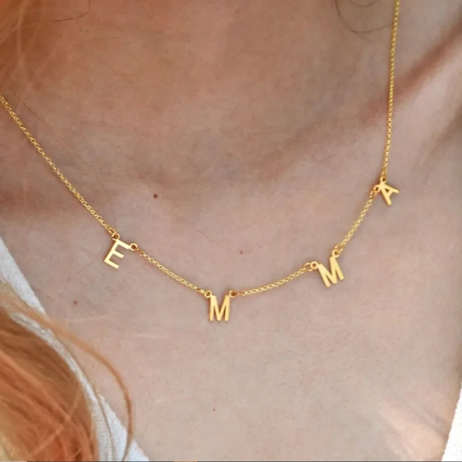 Collar Alice Letter Name