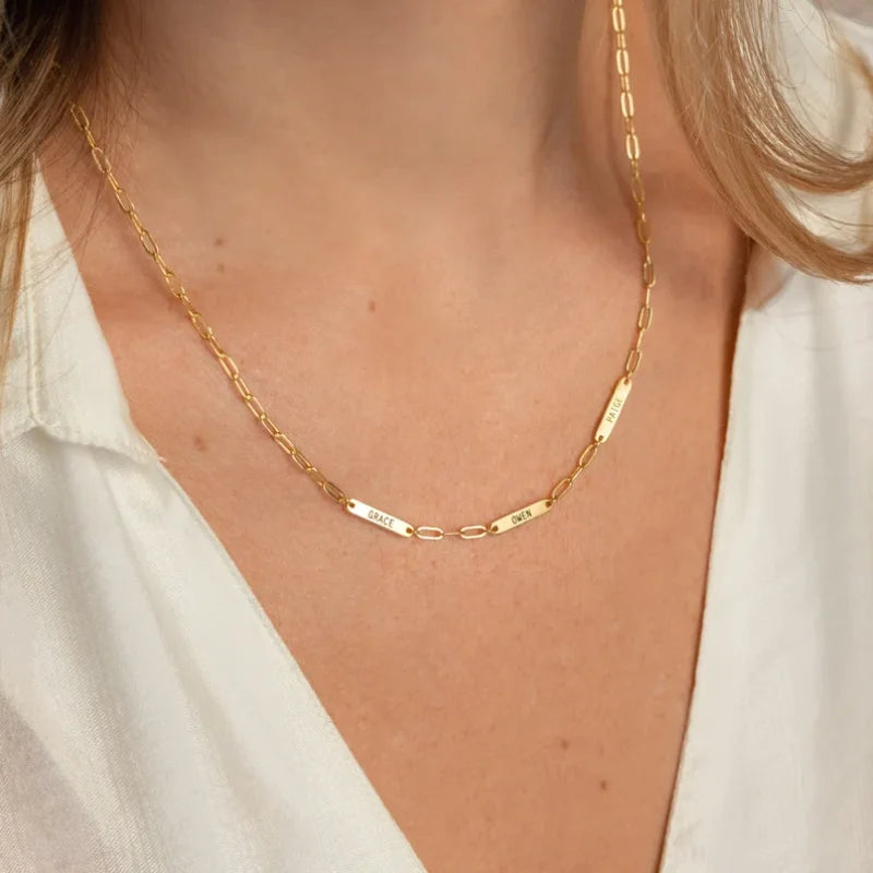 Collar Mini Name Bar
