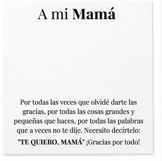 + Dedicatoria especial - A mi Mamá