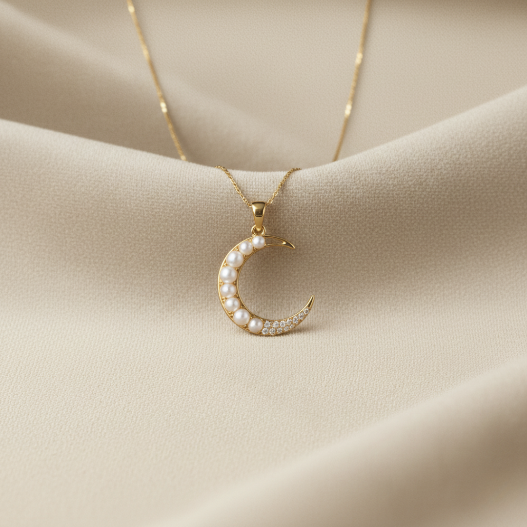 Colgante Luna Perla
