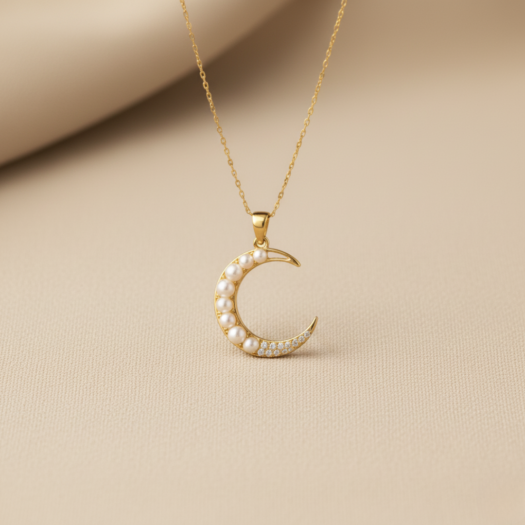 Colgante Luna Perla