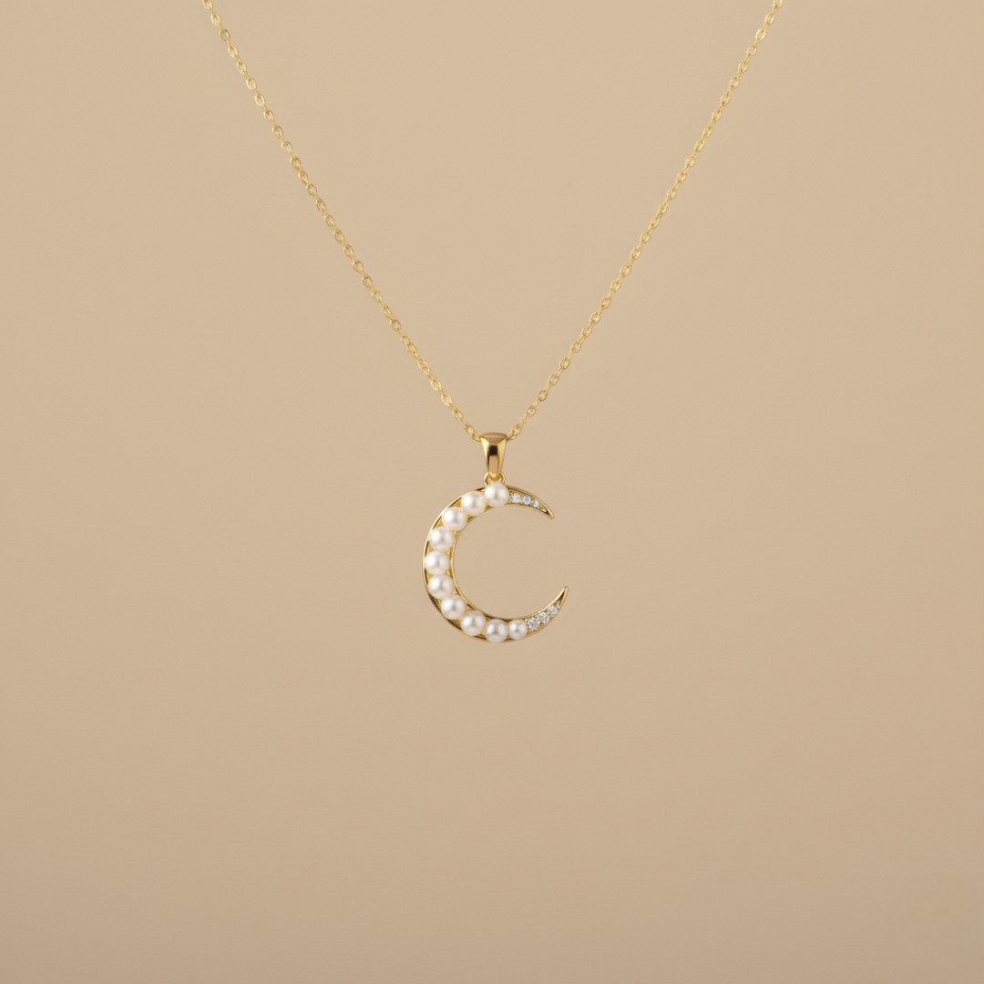 Colgante Luna Perla