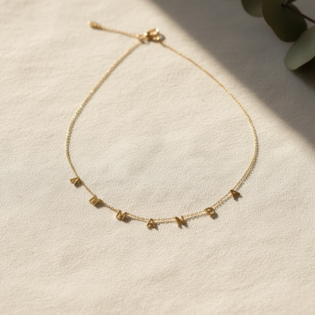 Collar Alice Letter Name