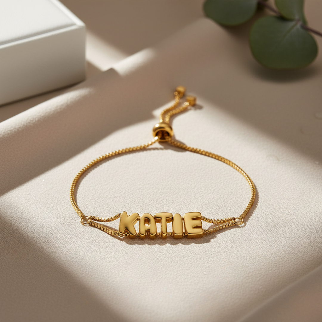 Pulsera Nombre Bubble Style