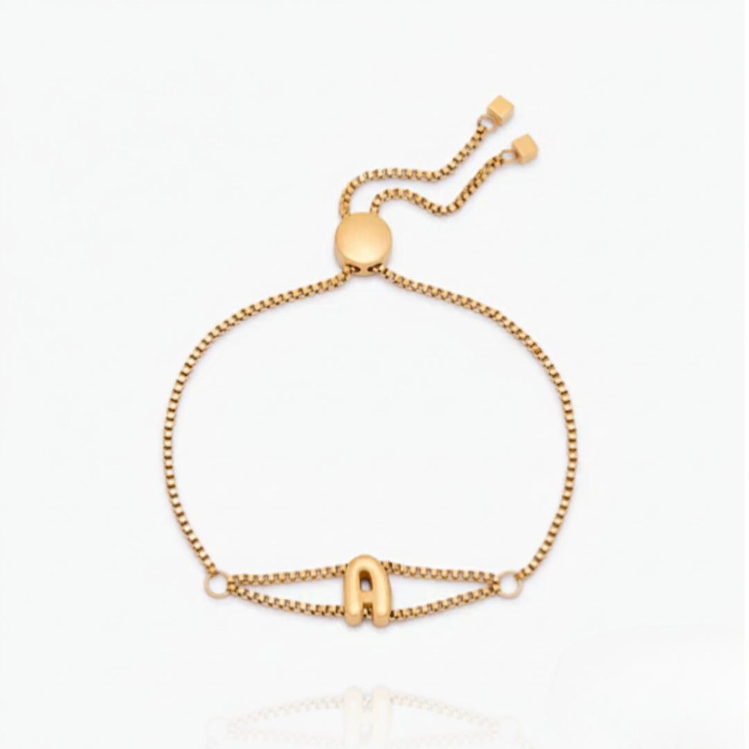 Pulsera Bubble con Inicial