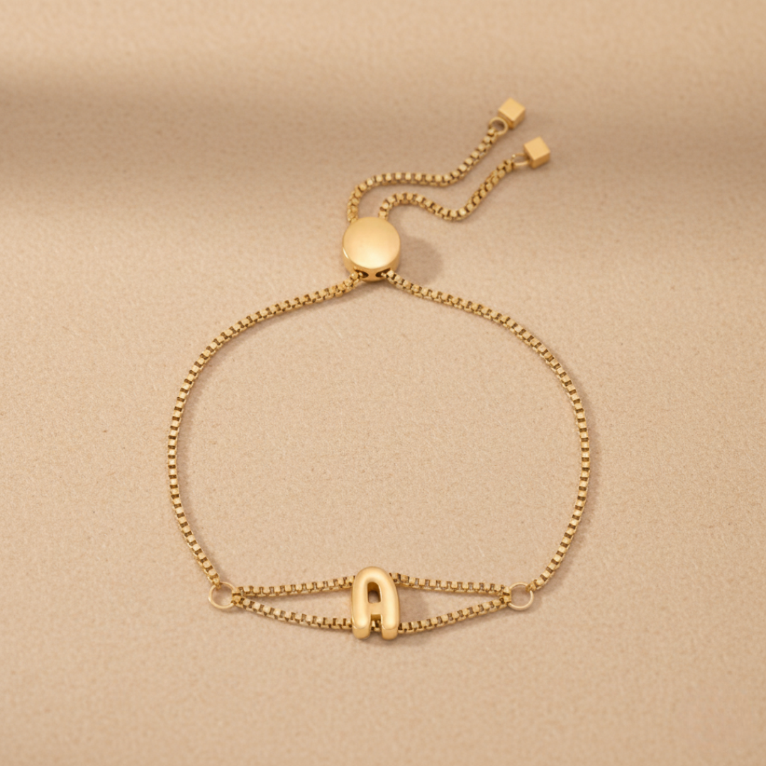 Pulsera Bubble con Inicial