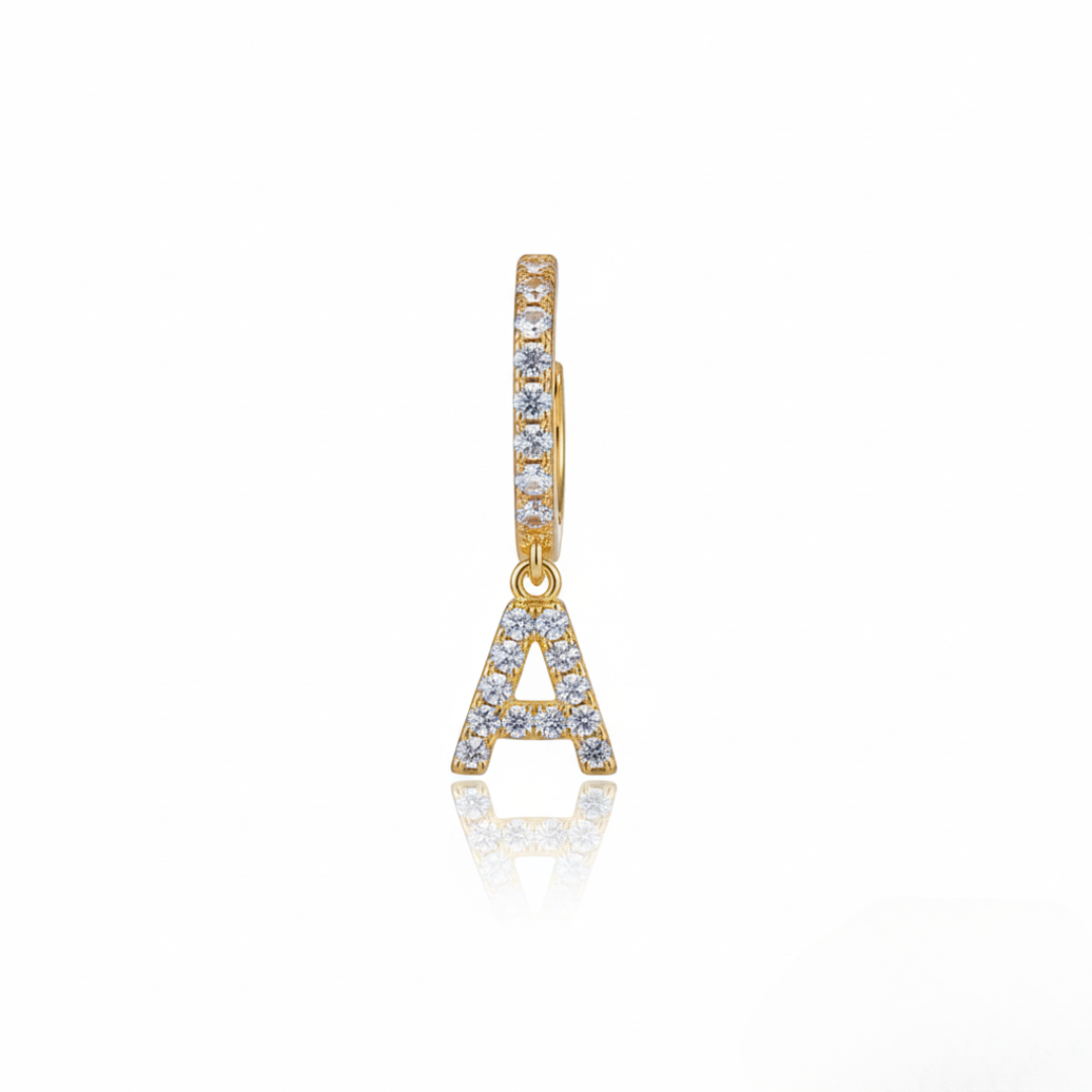 Aros con Inicial y Brillo