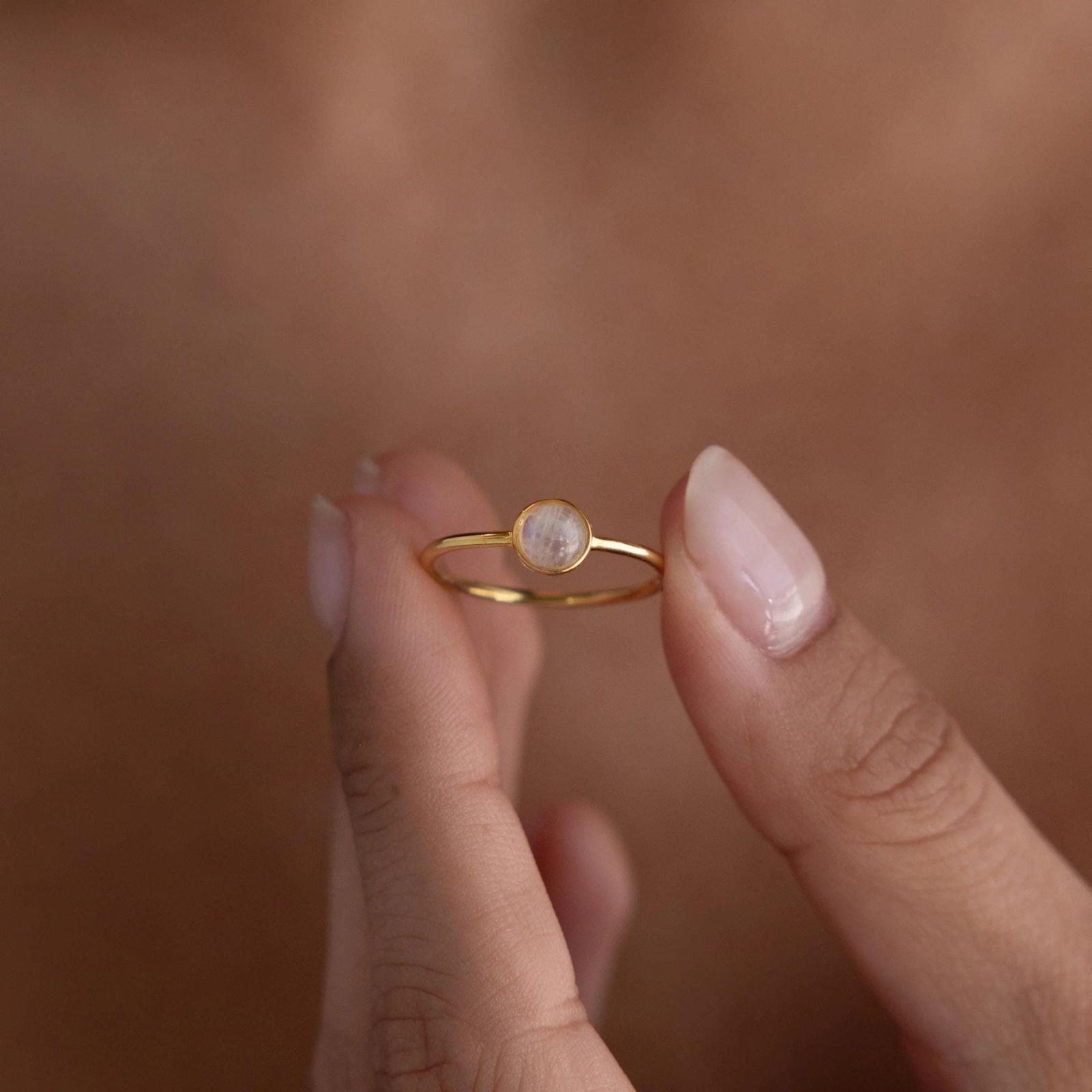 Anillo Dainty Moonstone