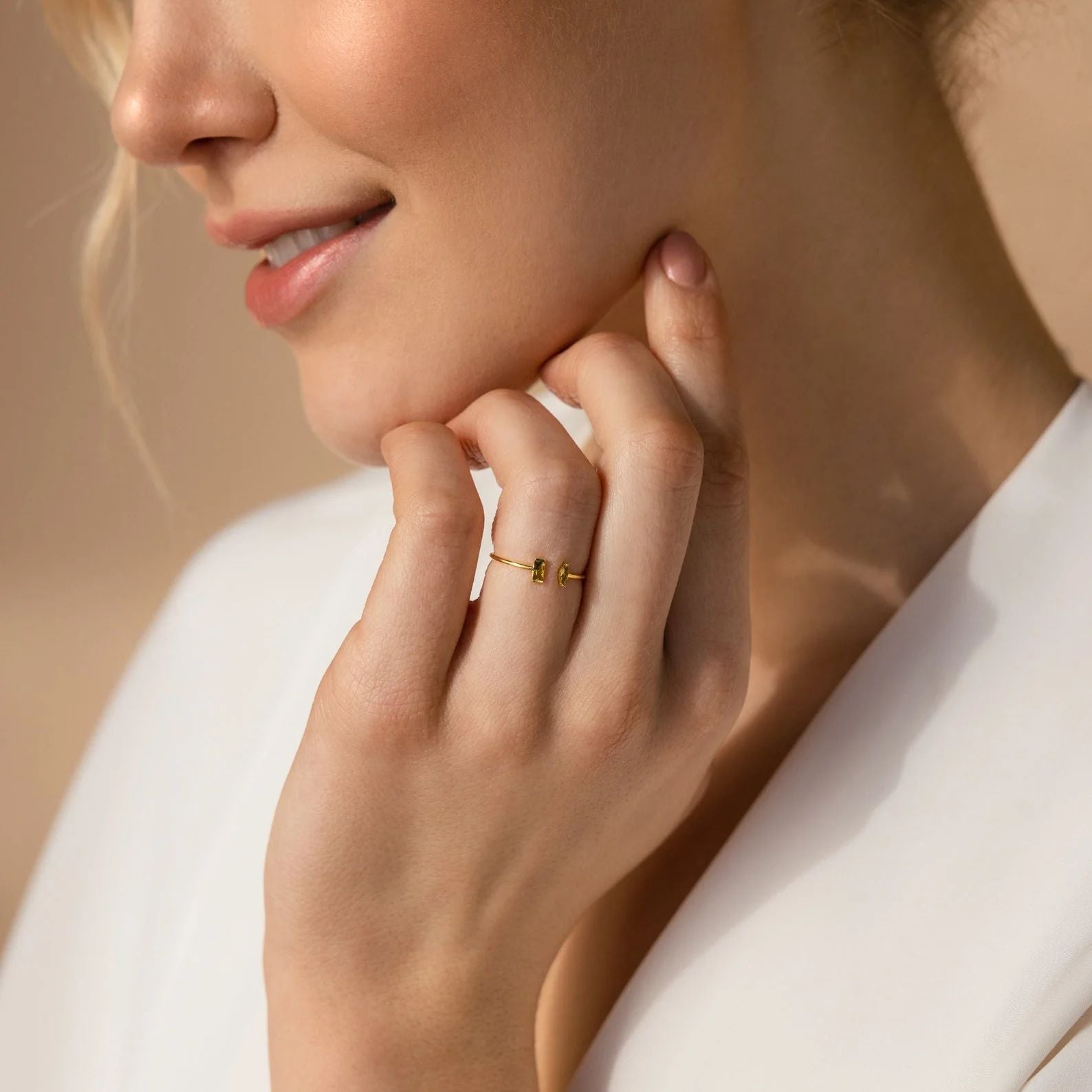 Anillo Duo Marquise Baguette