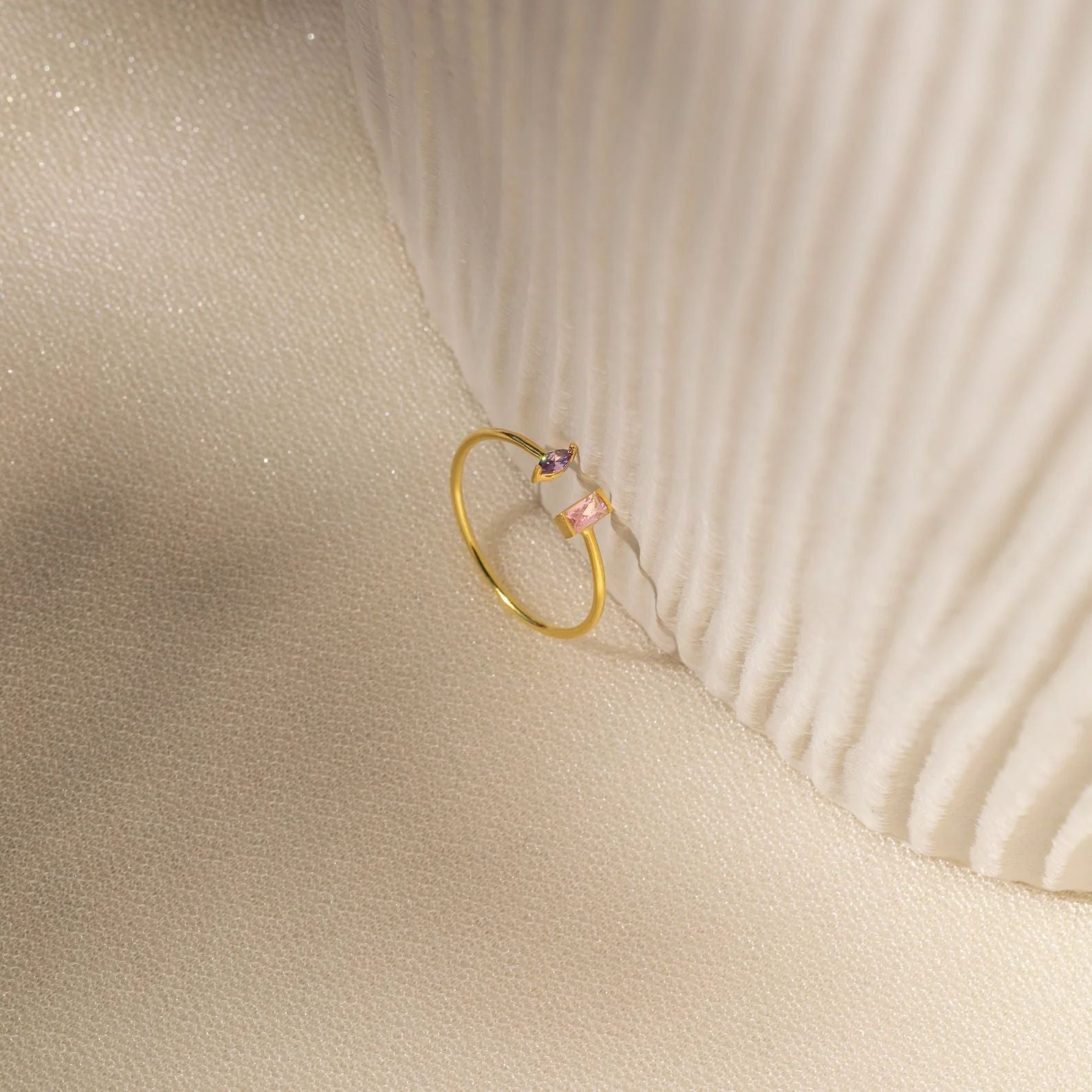 Anillo Duo Marquise Baguette