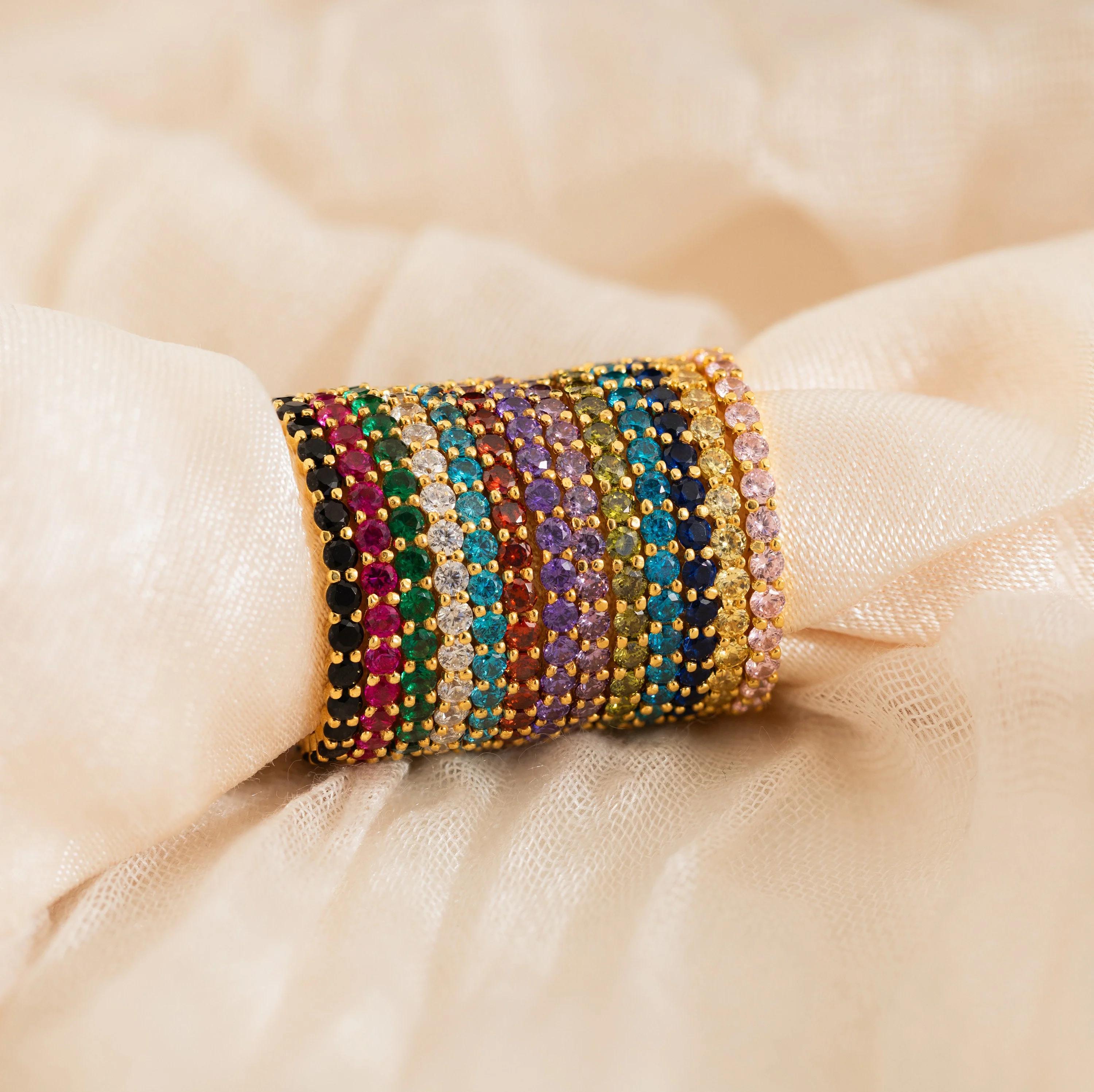 Anillo Eternity Tennis
