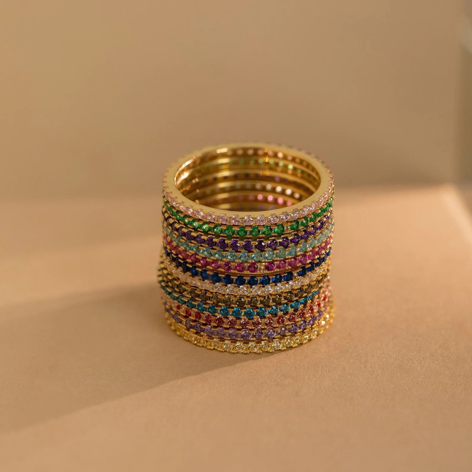 Anillo Eternity Birthstone