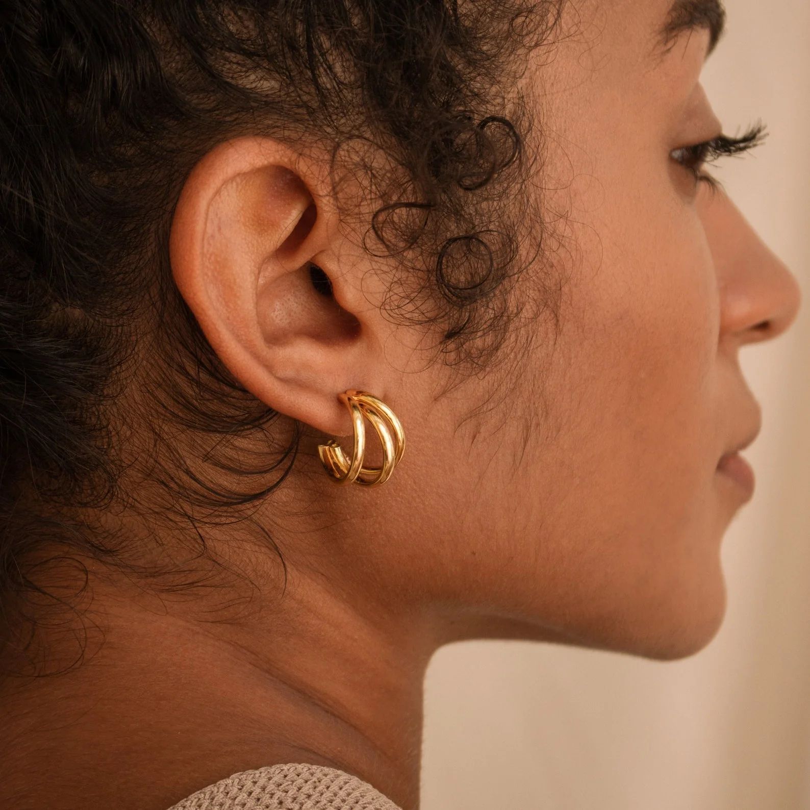 Aros Jenna Triple Hoops