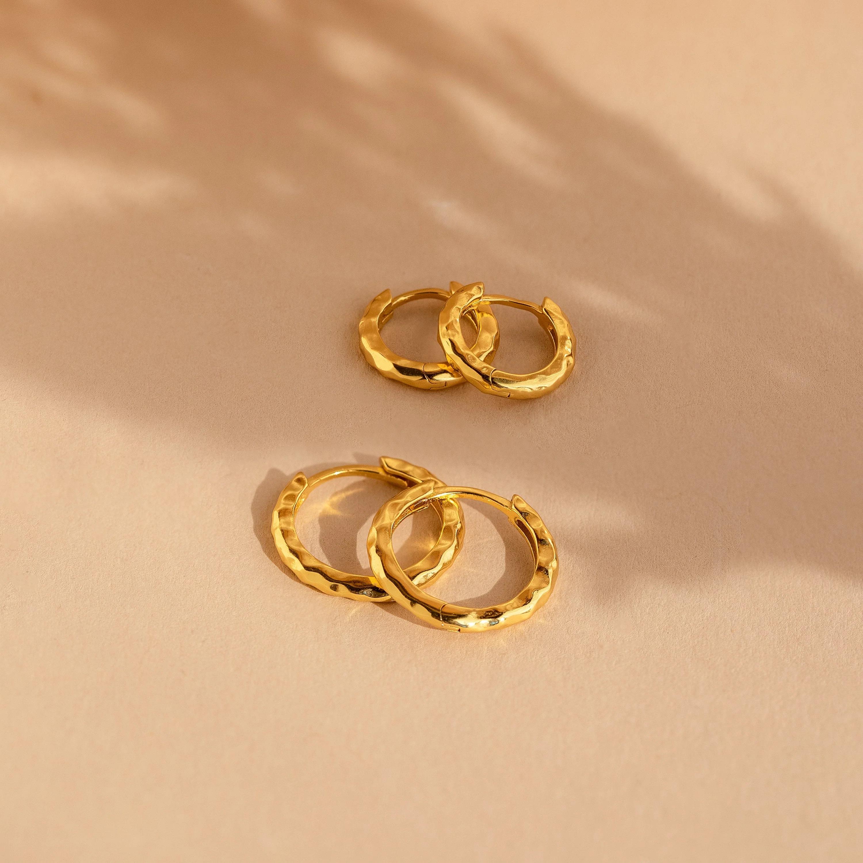 Set de Aros Mini Hammered
