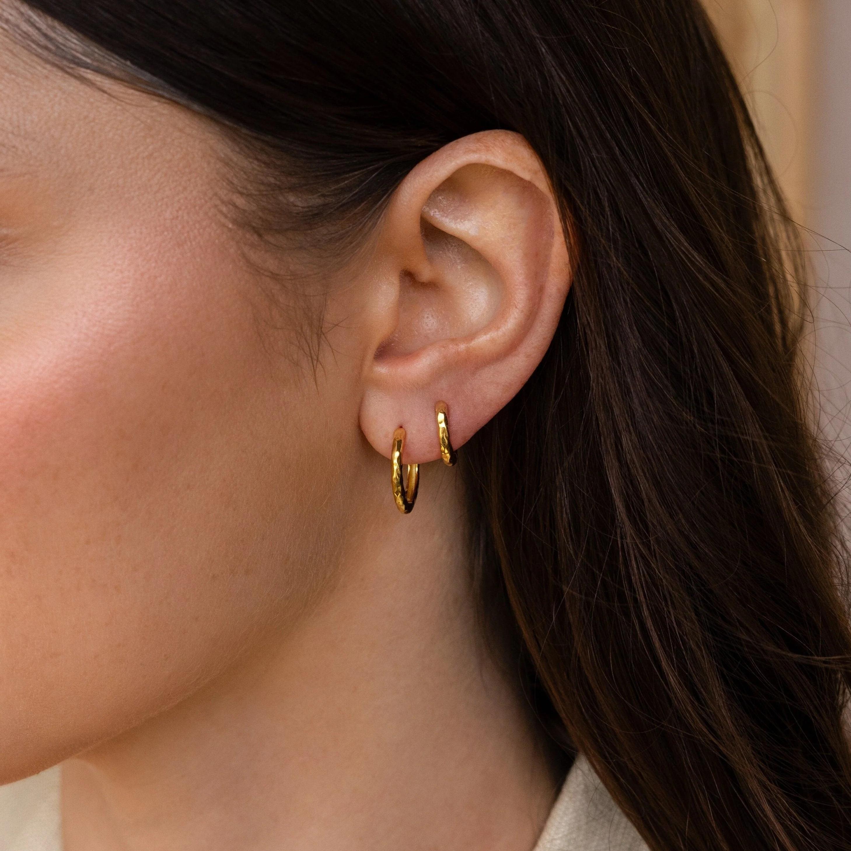 Set de Aros Mini Hammered